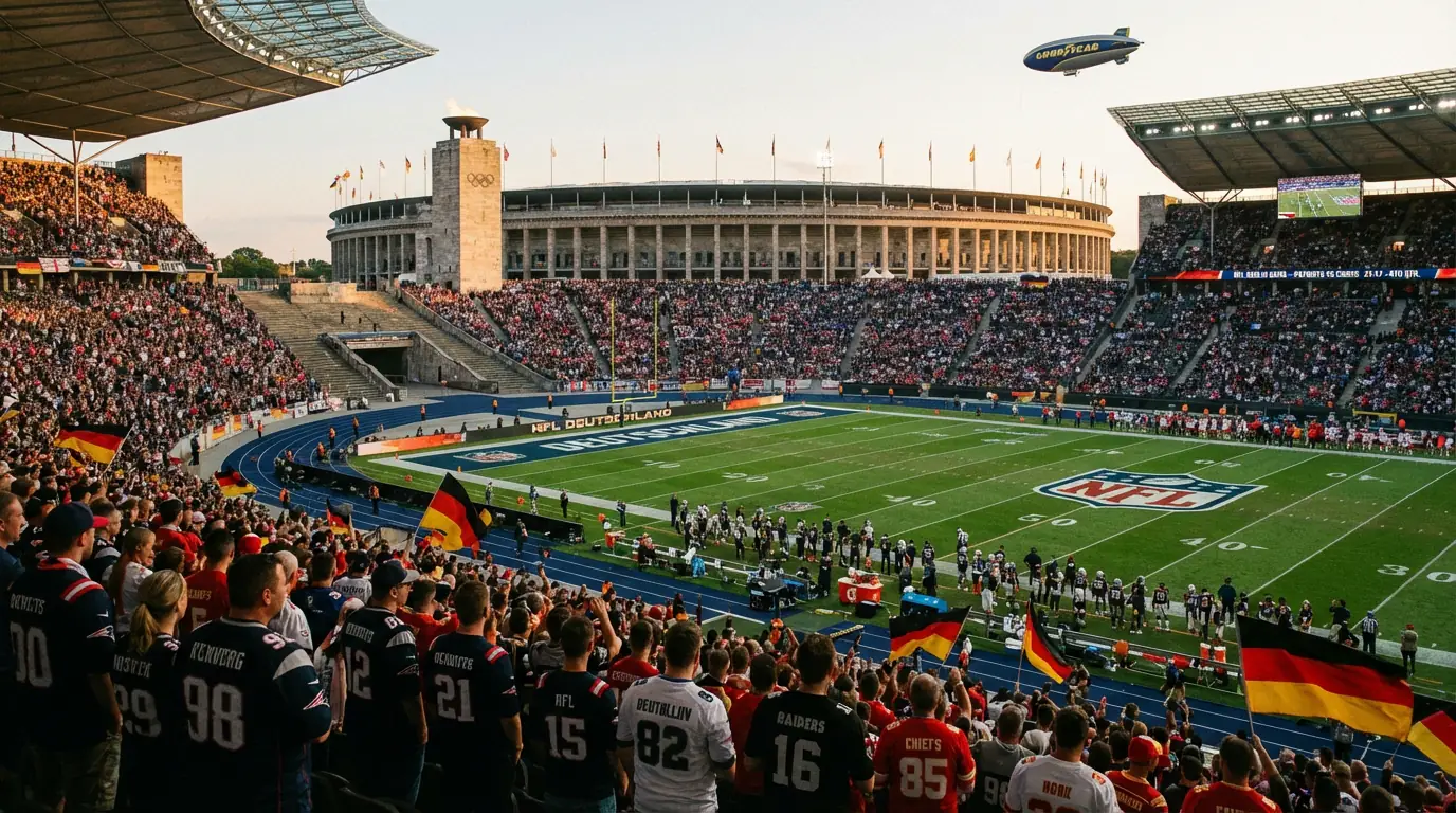 NFL International Game im Berliner Olympiastadion mit deutschen Fans