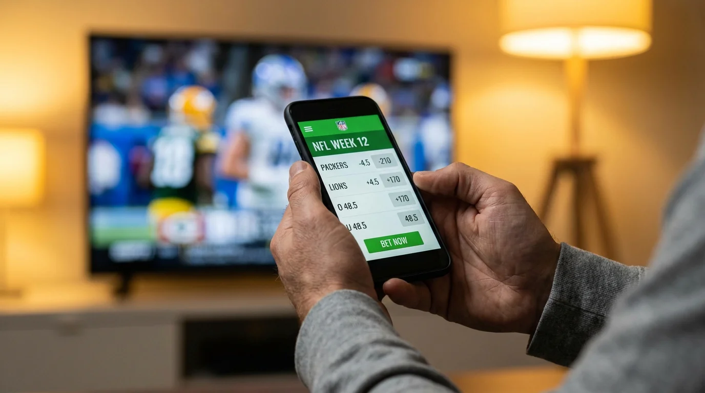 NFL-Wettarten Spread Moneyline und Over Under auf einem Wettschein