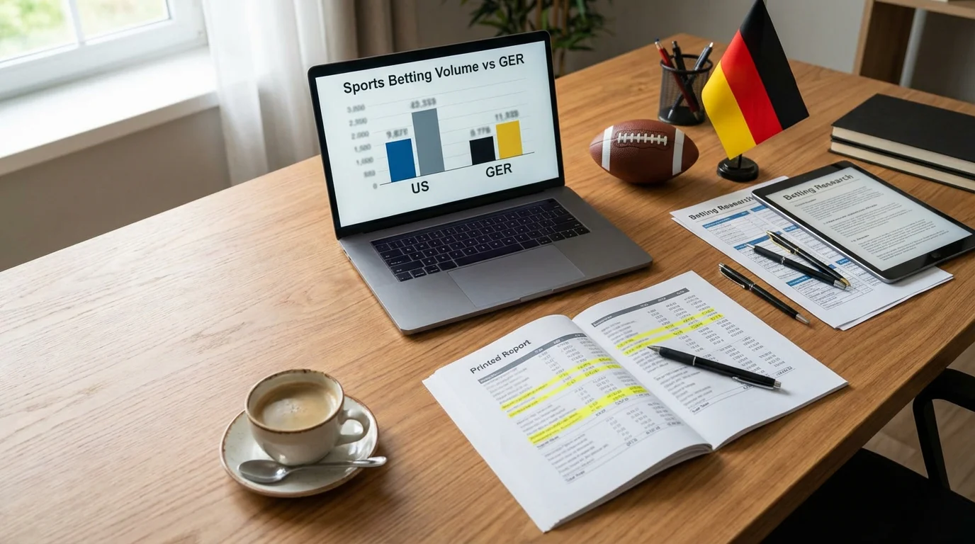 NFL-Wettmarkt Statistik USA und Deutschland mit Wetteinsätzen